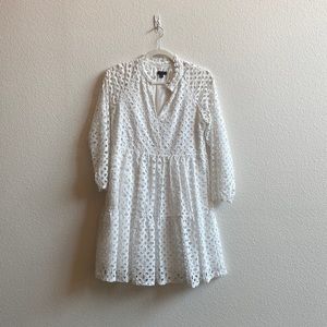J. Crew summer white eyelet babydoll dress